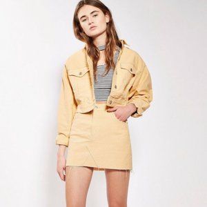 Topshop Moto Denim Mini Skirt